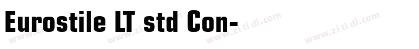 Eurostile LT std Con字体转换